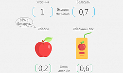 Білоруси заробляють 200% на українських яблуках
